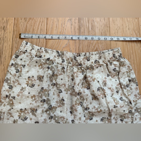 Something‎ Navy linen top pants size XL Lagenlook Earthy Old Money Boho floral - Picture 4 of 15